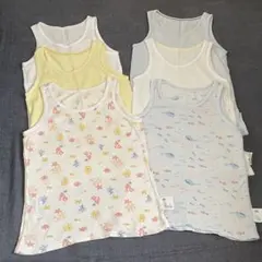 UNIQLO コットンメッシュタンクトップ 6枚セット　110
