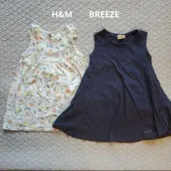 ブリーズ　H&M　Aライン　ワンピース　2枚　セット　90　ベビーのサムネイル