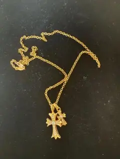 クロムハーツ 22K タイニーファットクロス パヴェダイヤ ネックレストップ CHROME HEARTS クロムハーツ. 22K タイニーファットクロス