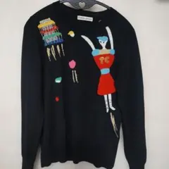 長袖セーター　アートデザインのサムネイル