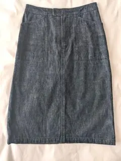 バーバリーブルーレーベル　膝丈デニムスカート