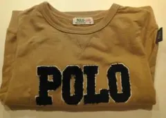 POLO ベージュ 長袖薄手トレーナー