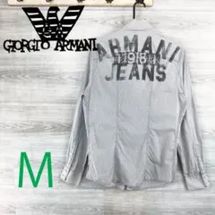 ARMANI●アルマーニジーンズ＜デカロゴ 長袖シャツ＞M1625cのサムネイル