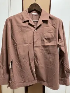 オープンカラーシャツ 長袖 gu