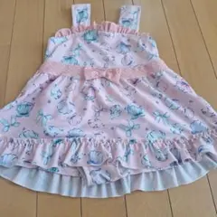 110サイズ女の子水着　ピンク