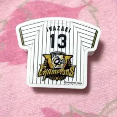 阪神タイガース 岩崎優 シークレットユニフォームクリップマグネット