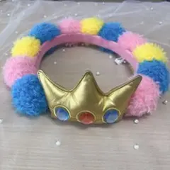 USJ ピーチ姫 カチューシャ 王冠付き ポンポン カラフル