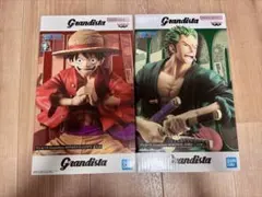 未開封　ワンピース Grandista ロロノア・ゾロ ルフィ フィギュア 2種
