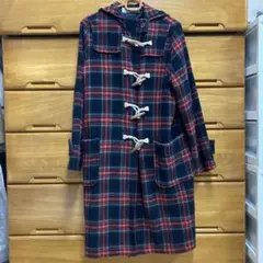 タータンチェック　ダッフルコート