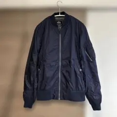 ALPHA INDUSTRIES ネイビー ジャンパー SMALL