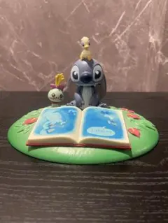 東京ディズニーリゾート リロ&スティッチ アヒル 絵本 フィギュアリン