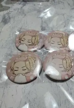 佐野万次郎　ふわみん　　缶バッジ　東京リベンジャーズ　マイキー