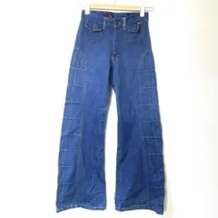 00s archive ギミック パッチワーク フレアVKKジップ Y2K