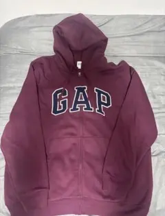 リラックス GAPロゴジップアップパーカー　クラウンジュエル