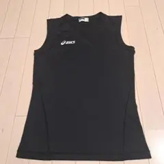asics アシックス ノースリーブ タンクトップ インナー　ブラック