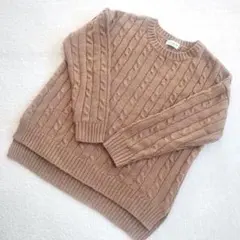 モヘアニット ブラウン