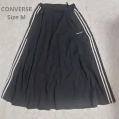 CONVERSE サイドラインフレアスカート M ブラック