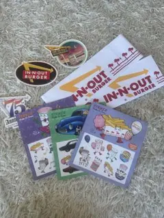 IN-N-OUT BURGER ステッカー 5枚セット