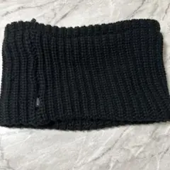 BEAMS ビームス　黒 ブラック　スヌード　ネックウォーマー