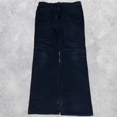 00s OLD GAP ワイド ストレートデニムパンツ ブラック archive