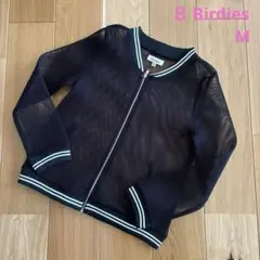 ８ Birdies メッシュ　ジップアップパーカー　サイズM ブラック