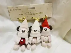 ディズニー　クリスマス 2024年 リルリンリン　ぬいぐるみチャーム　３つセット