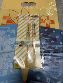 ポケットモンスター 箸 16.5cm 2膳セット➕ヒバニー箸１本　ショップ袋付きのサムネイル