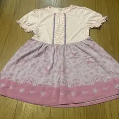 プリンセス　ピンク 半袖ドレス 130サイズ