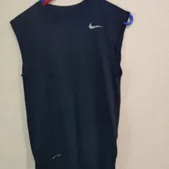 Nike DRI-FIT ノースリーブトップス ブラック☆メンズS