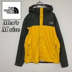 ノースフェイス マウンテンパーカー HYVENT グレー イエロー メンズ M