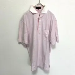KANSAI YAMAMOTO 総柄 ポロシャツ ピンク L 半袖のサムネイル