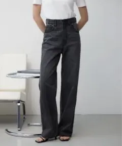 AZUL BY MOUSSY ハイウェストデニム　ブラックS