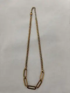 サージカルステンレスピンクゴールドチェーンネックレス 約50cm