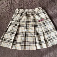 GU チェック柄プリーツスカート 150cm