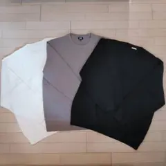 UNIQLO ウォッシャブルミラノリブクルーネックセーター 3枚セット ユニクロ