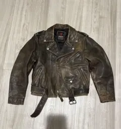 ソンフン着用　R.B.C アールビーシー　ダブルレザージャケット　ダメージ加工 RBC ダブルレザージャケット - メルカリ