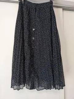 ドット柄　ロングスカート　アメリカンホリック