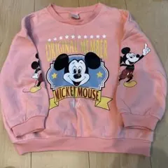 ミッキーマウス トレーナー ピンク 120