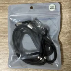 3COINS スリコ スマホストラップホルダー　ブラック