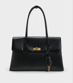 Kerry ケリー ターンロック ダブルハンドルトラペーズトートバッグ