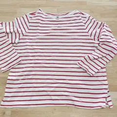 ユニクロ　ボーダー　Tシャツ　ロンT　長袖