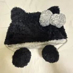 USJユニバ ハローキティ ファンキャップ 黒