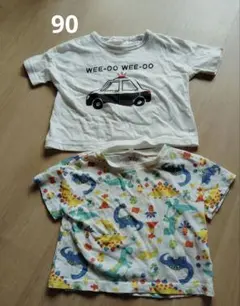 赤ちゃん　キッズ　ベビー　Tシャツ　半袖　90　セットのサムネイル