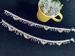 【新品】シルバー系アンクレット（パヤル）-値下げ中