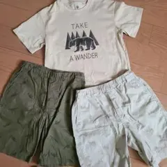 UNIQLO キッズTシャツ、ショートパンツ　セット