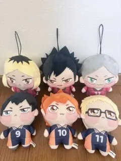 ハイキュー　ちょぴぬい　セット　黒尾鉄朗　孤爪研磨　月島蛍　影山　日向　リエーフ