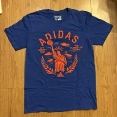 adidas Tシャツ 青　ブルー