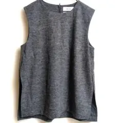 ミラオーウェン　ベスト　ウール混　スリット　М　グレー