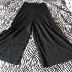 マタニティ ワイドパンツ ブラックのサムネイル