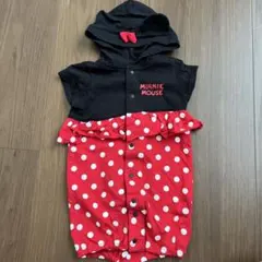 ミニーマウス フード付き 2wayドレス